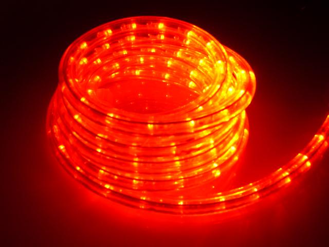 2-Wire 3/8 Inch, 12V Red LED Rope Light, Best fit for RVs or Boats - Pack of 19