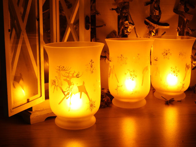 24 Candles - Flameless Votive LED Candles with Remote: Set of 3 Glass Jar - Pack of 8, (Total 24 Candles)