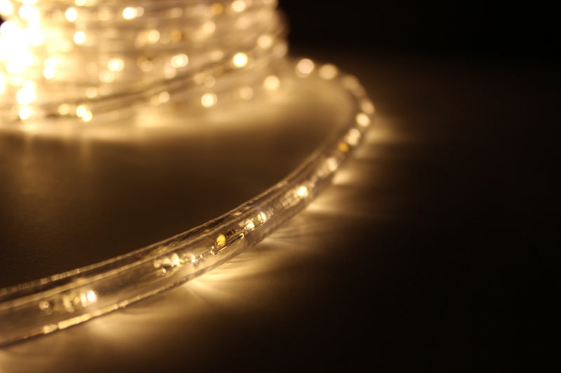 3- Wire 150ft Warm White LED Rope Light Spool Kit
