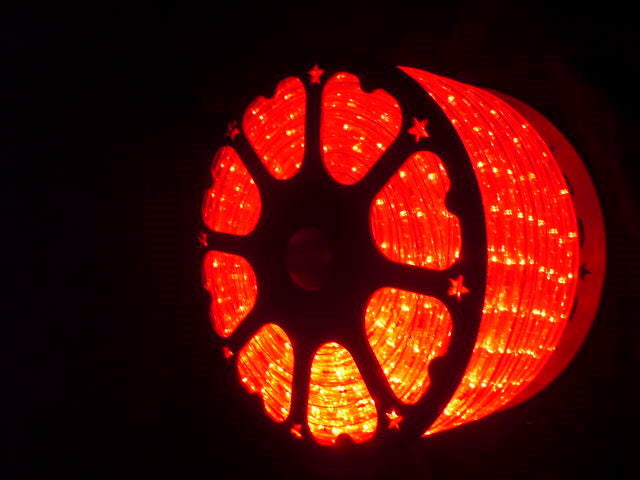 2-Wire 1/2 Inch, 150Ft Red LED Rope Light Spool Kit