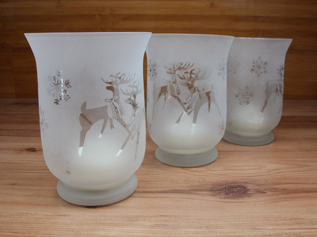Flameless Votive LED Candles with Remote: Set of 3 Glass Jar - Pack of 3, (Total 9 Units)