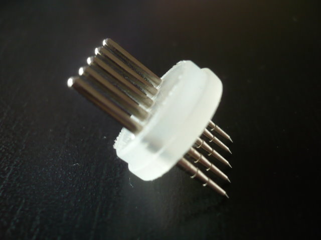 5-Wire 11/16 Inch Male Pin Connector - Pack of 10
