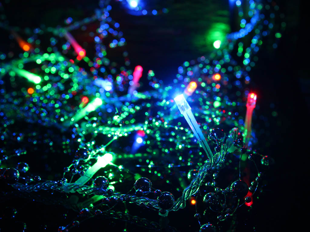 Battery Operated Decorative Multi Color LED String Light with Silver Beads - Pack of 5