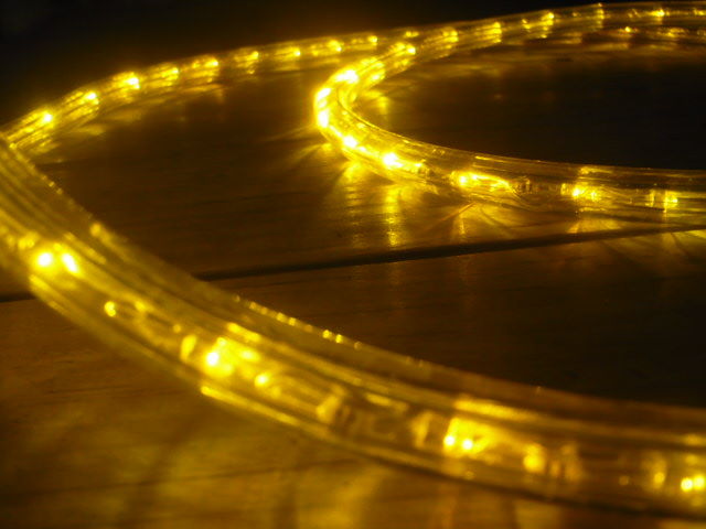 3-Wire 10ft Amber LED Rope Light Spool Kit 3-Wire, Pack of 2