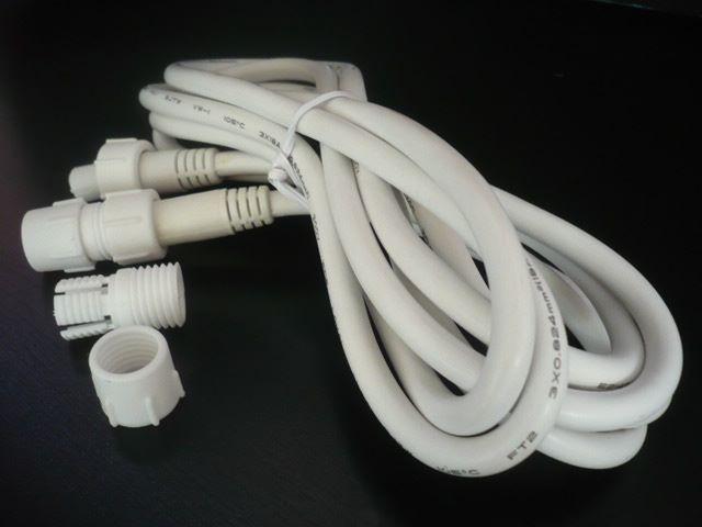 2-Wire 3/8 Inch, 9Ft Rope Light to Rope Light Extension Cord, For Cuttable Rope Light - Pack of 5