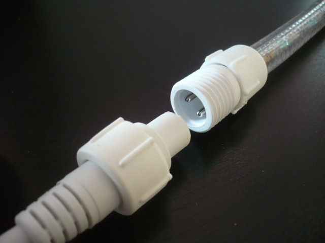 2-Wire 3/8 Inch, 9Ft Rope Light to Rope Light Extension Cord, For Cuttable Rope Light - Pack of 5