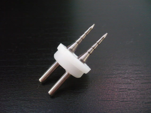 2-Wire 3/8 Inch Male Pin Connector - Pack of 10