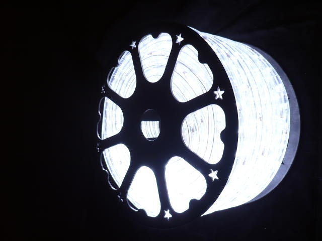 3-Wire 150ft Pure White LED Rope Light Spool Kit