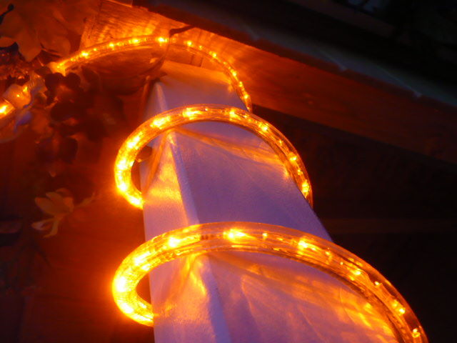 3-Wire 10ft Orange LED Rope Light Spool Kit - Pack of 4