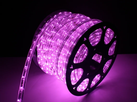 2-Wire 1/2 Inch, 150Ft Purple LED Rope Light Spool Kit