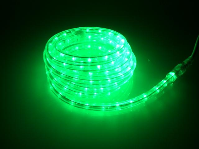 2-Wire 3/8 Inch, 18Ft Emerald Green LED Rope Light Spool Kit - Pack of 5